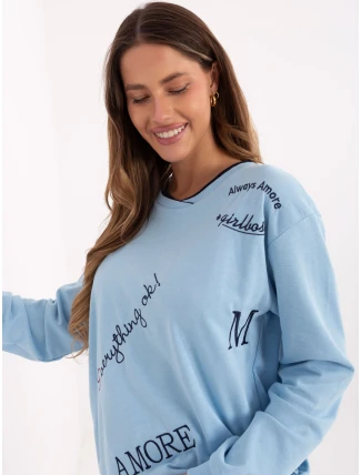 Blúzka RV BL A968.00 svetlomodrá