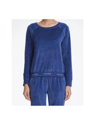 Dámska mikina QS6146E-6YN modrá - Calvin Klein