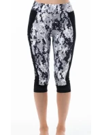 Dámske krátke čiernobiele športové legíny A6103 - Litex Dámske krátke čiernobiele športové legíny A6103 - Litex