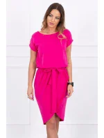 Šaty s obálkou dole fuchsiová Šaty s obálkou dole fuchsiová