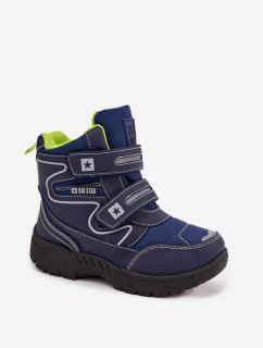 Ocieplane Dziecięce Śniegowce Trapery Big Star OO374049 Czarne