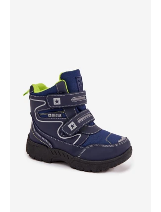 Ocieplane Dziecięce Śniegowce Trapery Big Star OO374049 Czarne