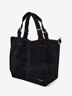 Černá kabelka z imitace semiše Clarette