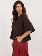 Jumper IT SW 0811.82P tmavohnedý