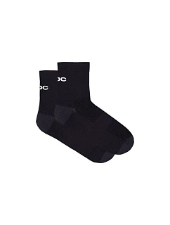 Cyklistické ponožky POC Cadence Road Short Socks, čierne