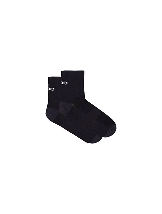 Cyklistické ponožky POC Cadence Road Short Socks, čierne