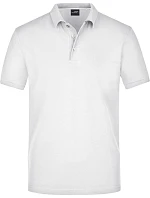 Daiber JN 708 Pánske polo tričko z pima piqué 02.0708 biele