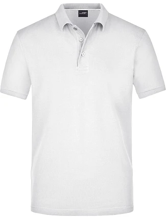 Daiber JN 708 Pánske polo tričko z pima piqué 02.0708 biele