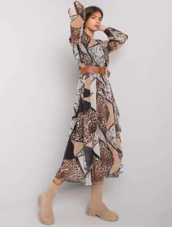 Šaty LC SK 22K 3038.78P čierna a béžová