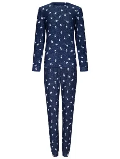 Dámske pyžamo 21232-438-2 tm. modré so vzorom - Rebelle