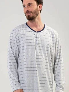 Pánska nočná košeľa s dlhým rukávom Filip