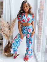 Dámsky vzorovaný tyrkysový top FLOWER BOOM FashionStreet RY2230 Dámsky vzorovaný tyrkysový top FLOWER BOOM FashionStreet RY2230