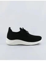 Ľahké čierne dámske nazúvacie tenisky adidasky (YM-147)