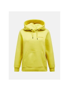 Dámska mikina PEAK PERFORMANCE W Original Small Logo Hood, žltá, pánska