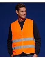 Daiber JN 815 Bezpečnostná vesta pre dospelých 02.0815 fluorescenčná oranžová