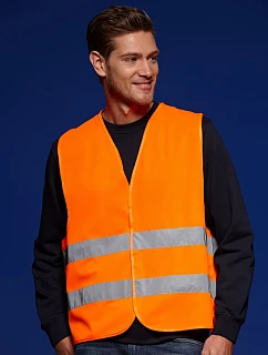 Daiber JN 815 Bezpečnostná vesta pre dospelých 02.0815 fluorescenčná oranžová