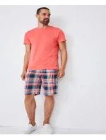 Pánske pyžamo 500001 378 koralové s kočíkom - Jockey Pánske pyžamo 500001 378 koralové s kočíkom - Jockey