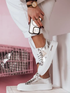 Dámske tenisky na platforme TRENDIS silver FashionStreet ZY0679