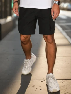 Pánske textilné bojové šortky čierne FashionStreet SX2509