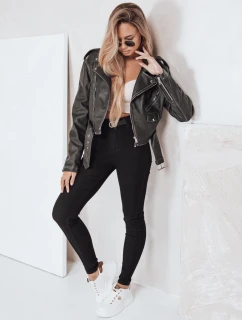 Dámske skinny džínsy čierne FashionStreet UY2754