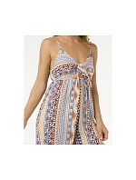 Overal RIP CURL San Carlos Tie Front Jumpsuit, tyrkysová Overal RIP CURL San Carlos Tie Front Jumpsuit, tyrkysová