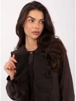 Košeľa IT KS 28990.05P tmavohnedá