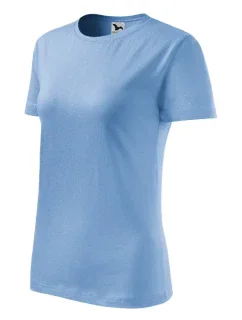 Klasické nové dámske tričko sky blue