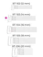 Julimex RT 103 silikónové remienky s kovovou sponou 14 mm