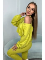 3-dielny set blúzka + top + legíny kivi 3-dielny set blúzka + top + legíny kivi