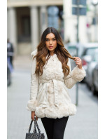 Sexy Winter jacket with faux-fur Details
