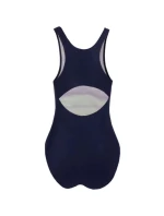 Dámske nohavice Katie W 02 tmavo modré s neónovou zelenou - Crowell Dámske nohavice Katie W 02 tmavo modré s neónovou zelenou - Crowell