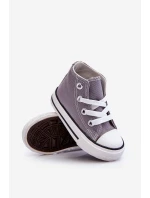 Dziecięce Wysokie Trampki Szare Filemon