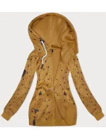 Dámska mikina s kapucňou na zips v žltej farbe (2313) Dámska mikina s kapucňou na zips v žltej farbe (2313)
