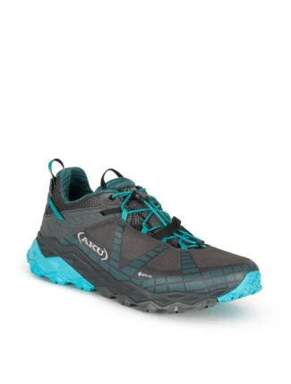 Aku dámska treková športová obuv Flyrock Gore-tex odolná sivá modrá dámska Aku dámska treková športová obuv Flyrock Gore-tex odolná sivá modrá dámska