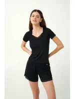 Vamp - Elegantné tričko s čipkou 21801 - Vamp