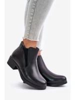 Botki Z Niską Cholewką Ocieplane Futerkiem Vinceza 85150 Czarne