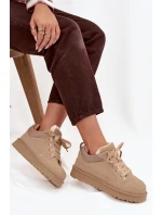 Dámské tenisky s teplou podšívkou Béžové Cyrissa