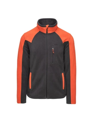 Pánska mikina Polar Monar M 92800621574 grey-orange - Hi-Tec Pánska mikina Polar Monar M 92800621574 grey-orange - Hi-Tec