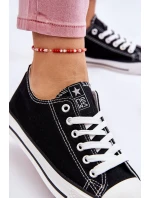 Damskie Klasyczne Trampki Czarno-Białe Ecoma