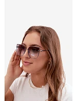 Bezrámové slnečné okuliare typu „cat eye“ s UV filtrom 400, modré
