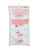 BR MT 11444 3 biele a červené spodky