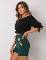 Šortky DHJ SN 13260.38P tmavo zelená