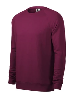 Zlúčenie mikina pánska červená slivka melír