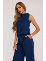 M382 Kombinéza s deleným chrbtom - tmavo modrá