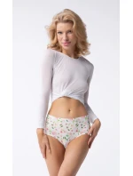 Dámske nohavičky Simple Maxi Jasmine Ecru mix pattern - Julimex