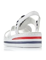 Sandále na platforme Rieker W V02Y5 white Sandále na platforme Rieker W V02Y5 white