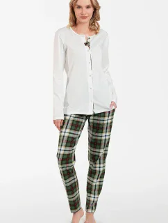 Talianska móda Asama s dlhým rukávom farba:ecru/print