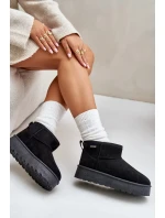 Nízke tenisky na platforme Big Star Black