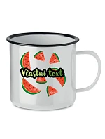 Personalizovaný retro plechový pohár s letným ovocím Personalizovaný retro plechový pohár s letným ovocím