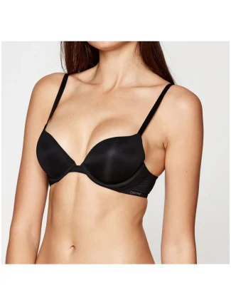 Plunge push up podprsenka QF5613E UB1 čierna - Calvin Klein Plunge push up podprsenka QF5613E UB1 čierna - Calvin Klein